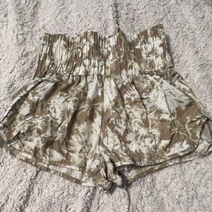 Tie dye Free People Movement running shorts